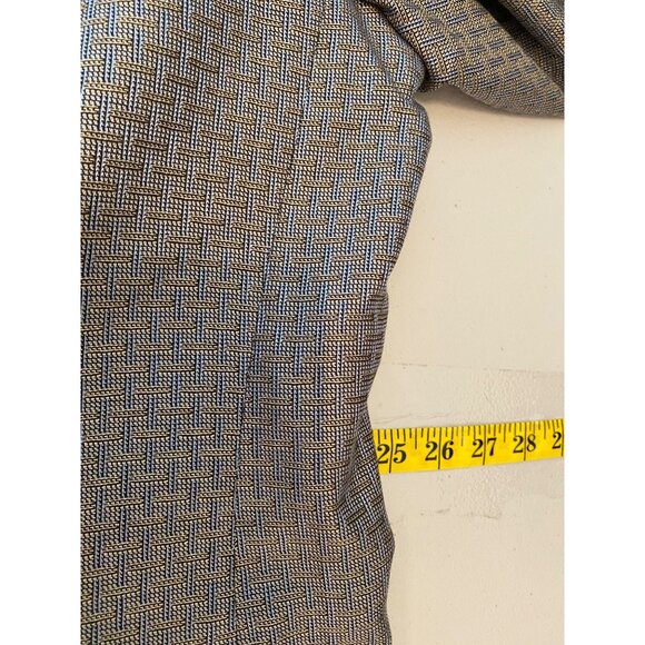 Cicchini Custom Clothier Mens Blazer Size Como Silk Wool Blend Tan & Gray 52R - Picture 10 of 13